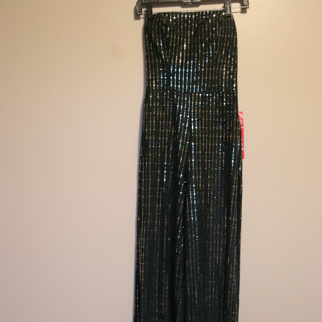 Strapless Sequence Romper